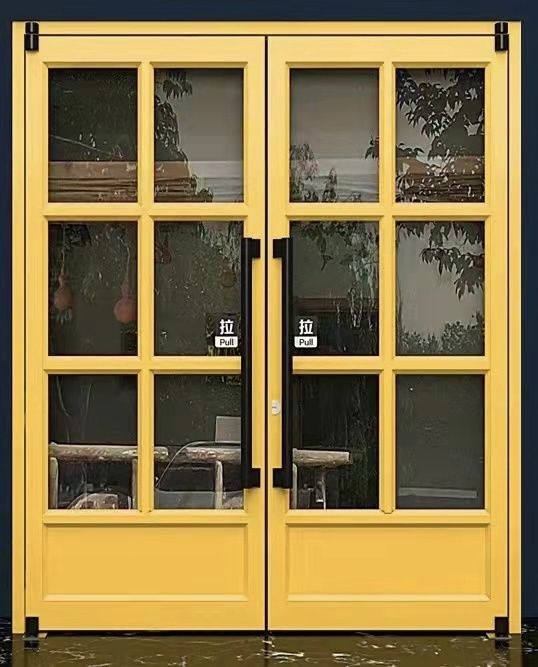Prehang Upvc Dubbelglazen deuren 64x80 Buiten automatische schommel deuren kfc deur