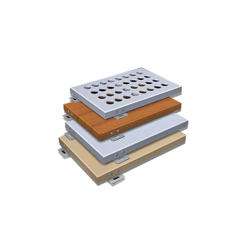 3 jaar oude gordijnwand van zilveren aluminiumfolieer met winddrukweerstand ≤ 2,5KN/m2