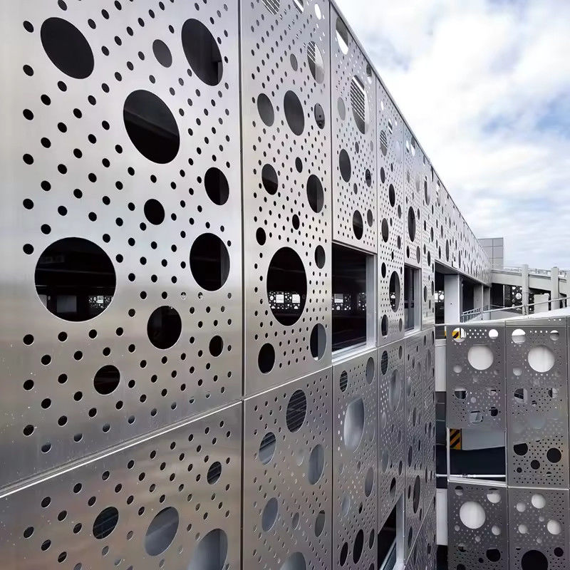 6m geglazuurde aluminium gordijnmuur met 5 jaar 3.0m3/(m2·h) Luchtdoorlaatbaarheid