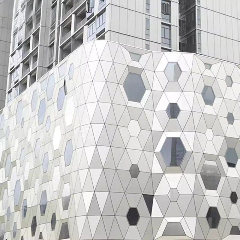 Aanpasbaar glazen systeem voor gordijnmuren met aluminium/glas/staalmateriaal