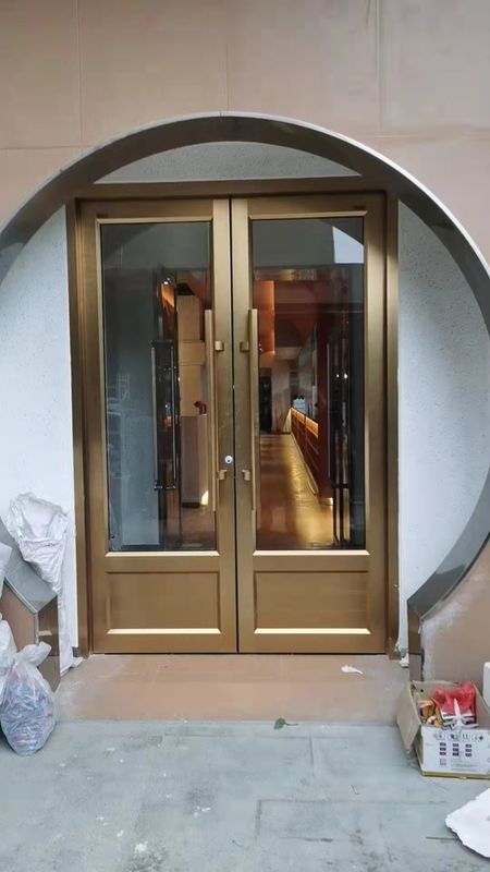 Moderne interieur decoratieve balkon winkel voorkant Aluminium Casement deur
