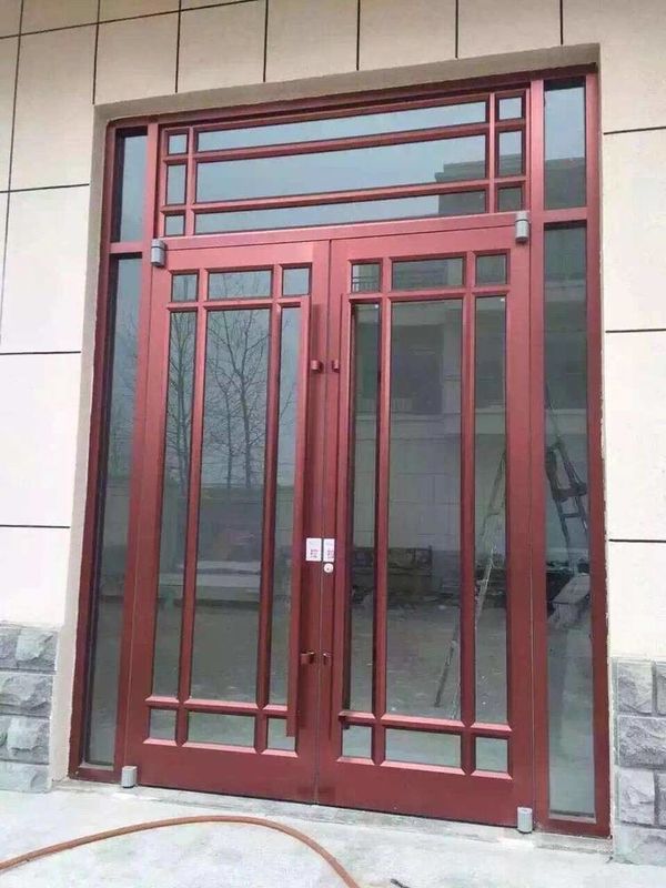 Op maat gemaakte Push Pull Double Glazed Patio Doors 72x80 Franse deur voor KFC