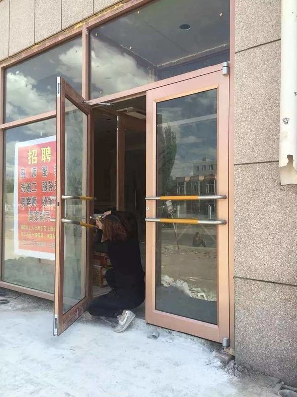 Fluorkoolstof gecoate aluminium voordeur voordeur KFC winkel