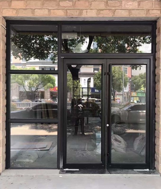 OEM UPVC roestvrij staal Aluminium Dubbele schommeldeuren KFC deur 1,2 mm Dikte