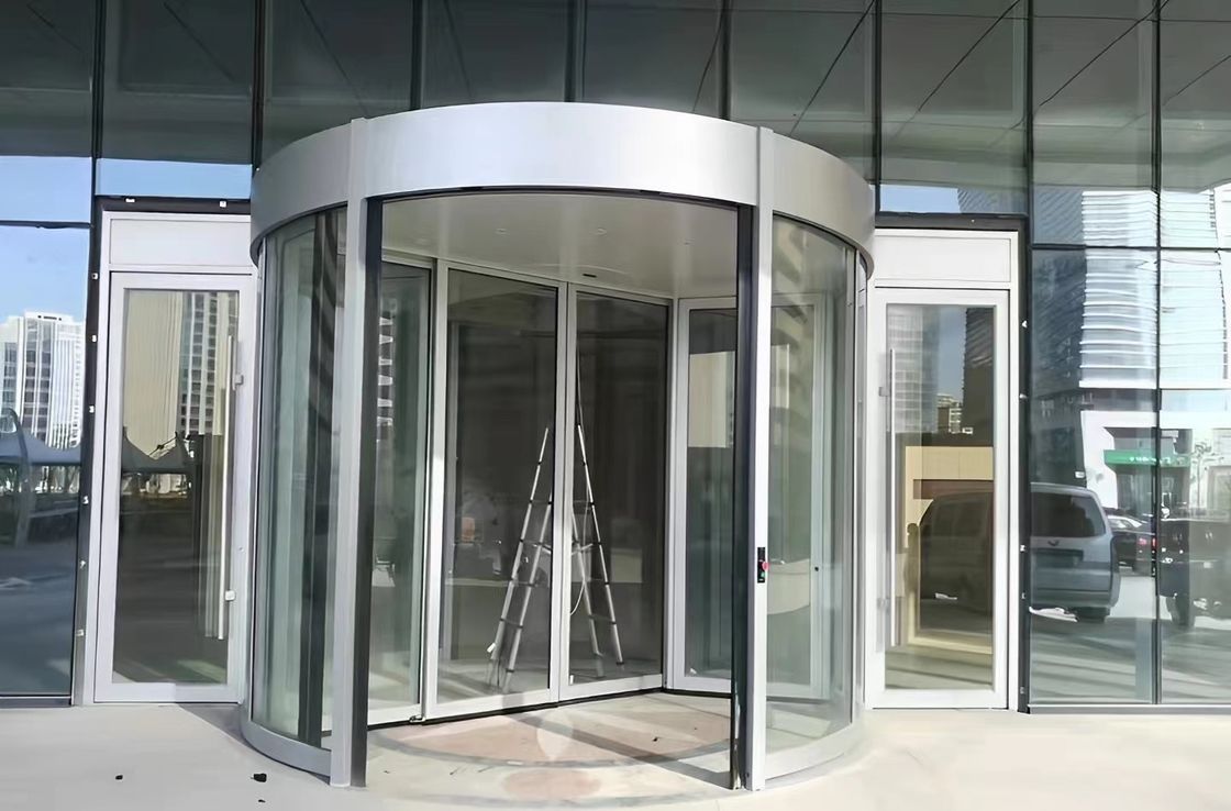 Fabrikant Glas Auto Inductie Volledig Automatische Draaiende Deur voor Hotel Commercieel Gebouw