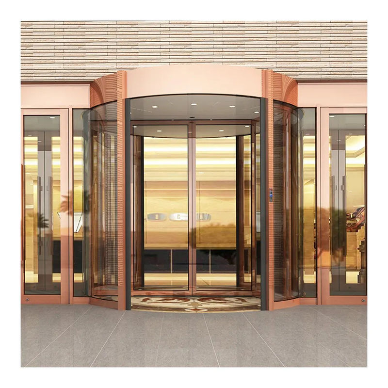 Veilig en gemakkelijk toegangsbeheer Commerciële 2/3/4 vleugels Kristalglas handmatige automatische draaideur